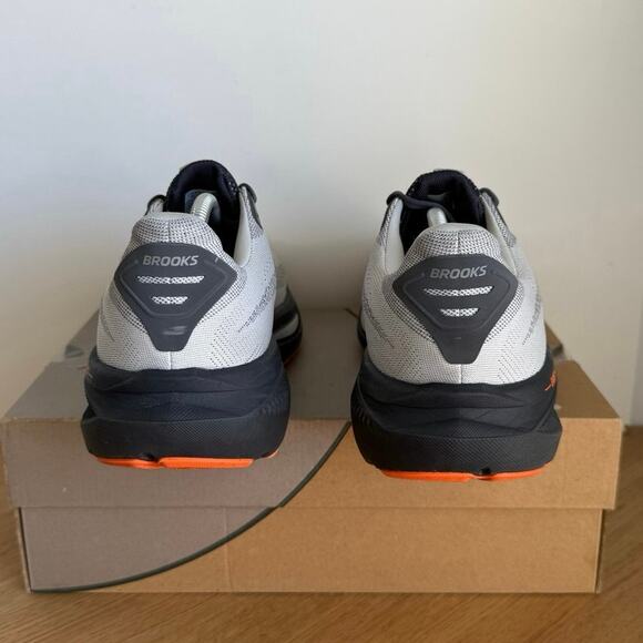 Brooks Ghost 17 Oyster Mushroom/Orange/Ebony Men Running Sneakers- SZ 11.5 main image 8